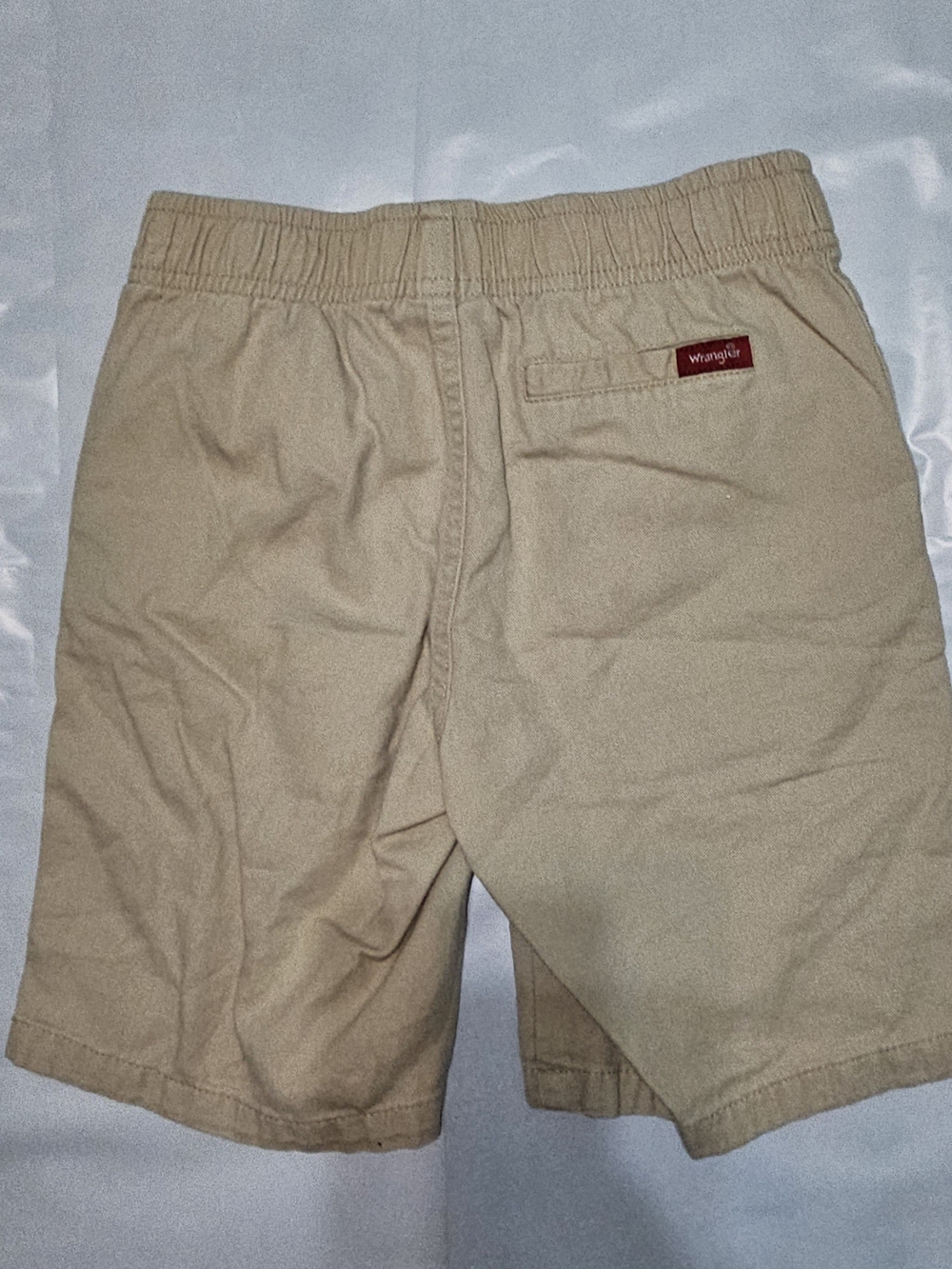 Wrangler Khaki Elastic-Waist Hybrid Shorts